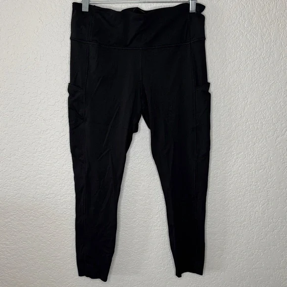 Lululemon Fast and Free High Rise Leggings 25” Black Size 12 - Picture 2 of 9